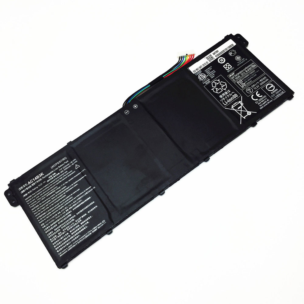 Batería para BAT-H10-1ICP5/65/acer-AC14B3K